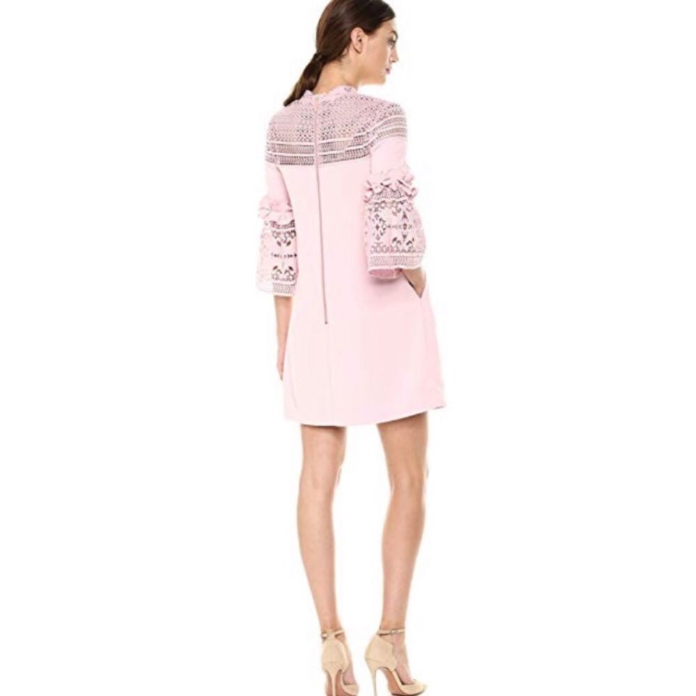 Ted Baker London Lucila Blush Pink Shift Mini Dress With Panels 4 - Picture 3 of 14